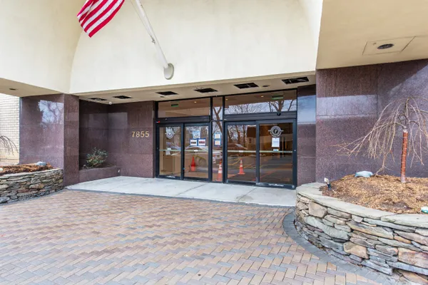 a view of a city with tall buildings