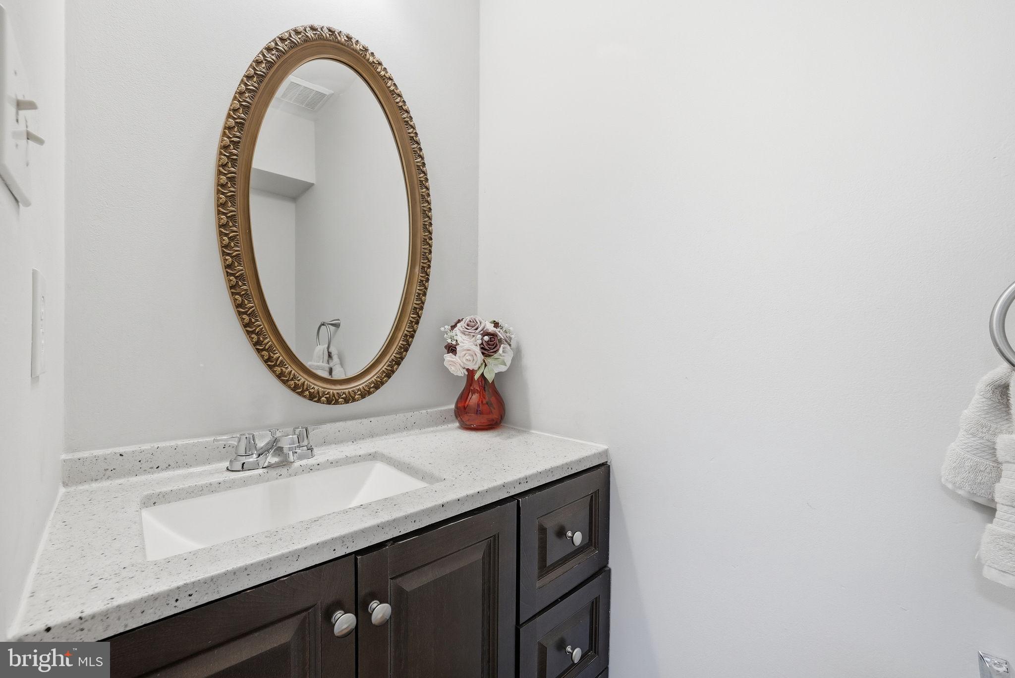 9236 Labelle Lane Gaithersburg, MD 20879 - Photo 6 of 33 Elegant bathroom with vintage mirror.