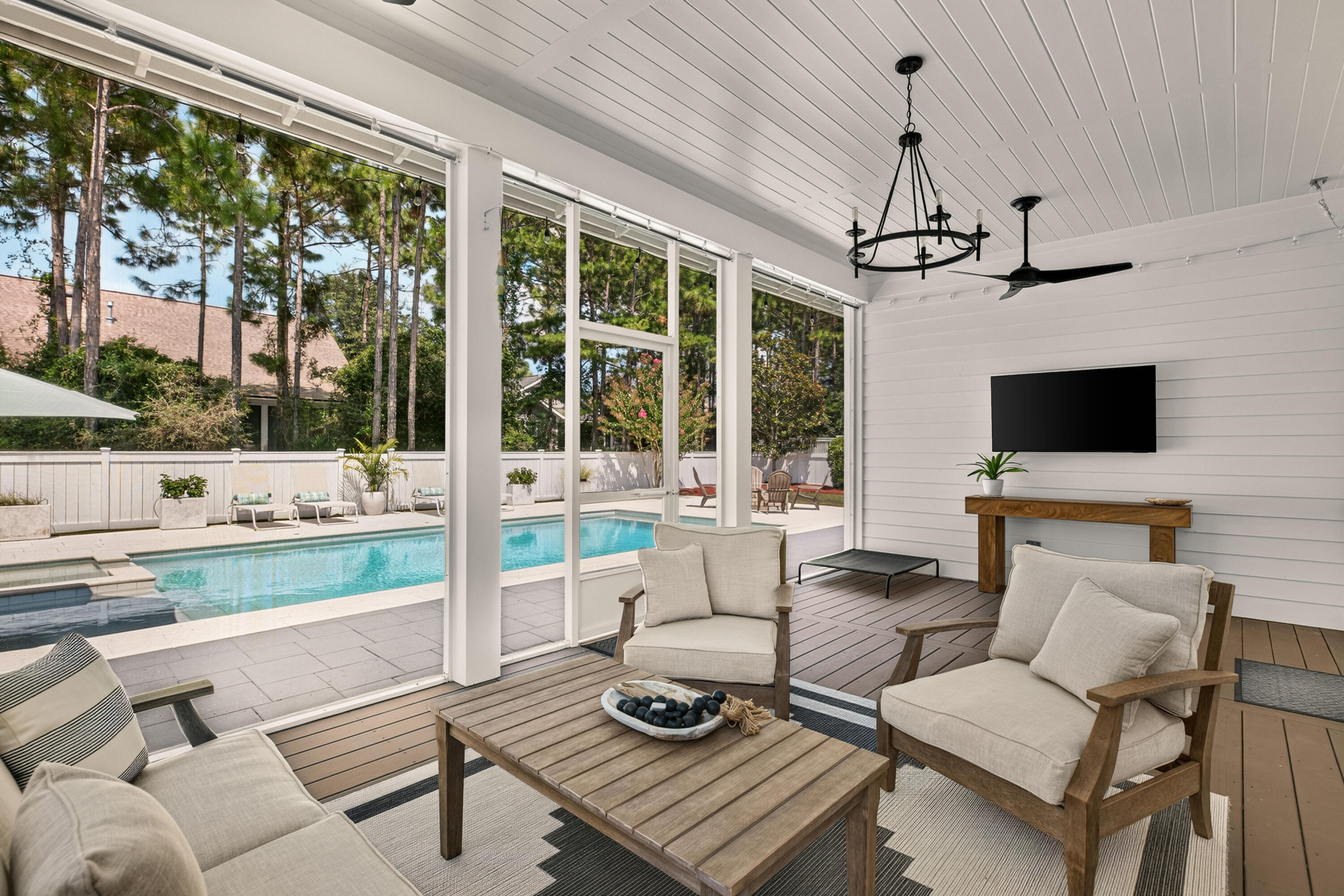 256 Medley Street, Unit LOT 96 Inlet Beach, FL 32461 - Photo 49 of 62 Screened Porch