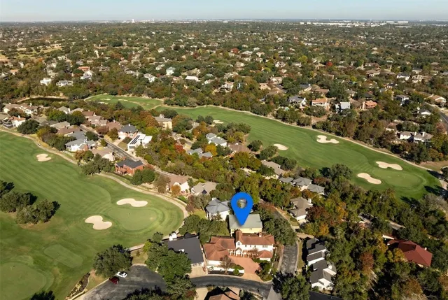 an aerial view of a city