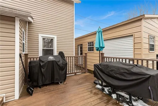 a view of balcony and deck