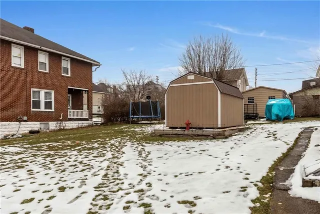 a backyard of a house