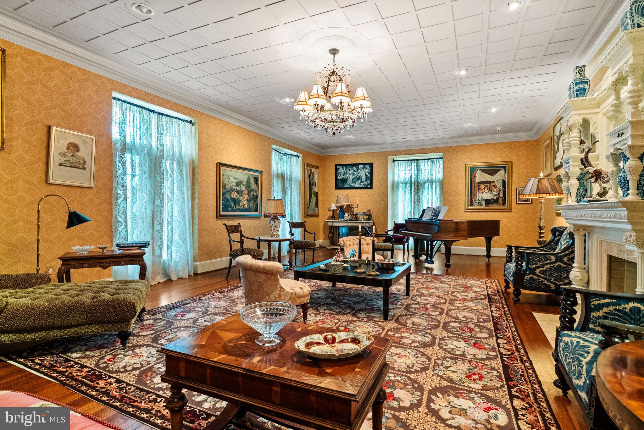790 Brushtown Road Ambler, PA 19002 - Photo 28 of 104 a living room with furniture and a chandelier