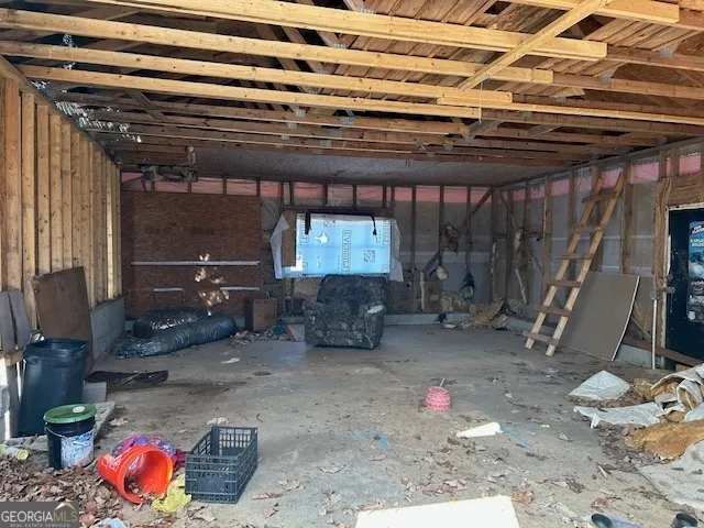 a room with lots of storage and utility