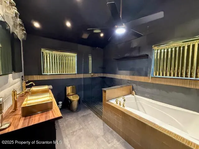 a bathroom with a sink and a bathtub