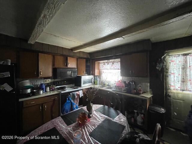 906 Capouse Avenue Scranton, PA 18509 - Photo 10 of 27 a kitchen with a stove a sink dishwasher and a microwave oven