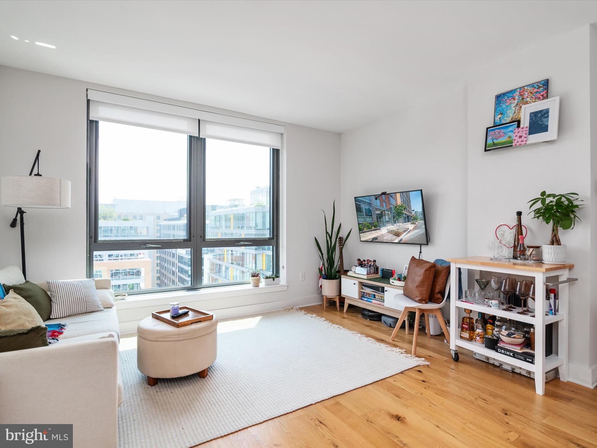 1211 Van Street Southeast, Unit 1110 Washington, DC 20003 - Photo 21 of 46 a living room with furniture and a large window