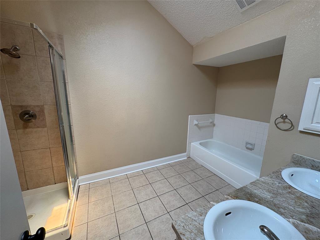 2002 Azalea Street Denton, TX 76205 - Photo 13 of 15 Primary Bathroom with tub and shower