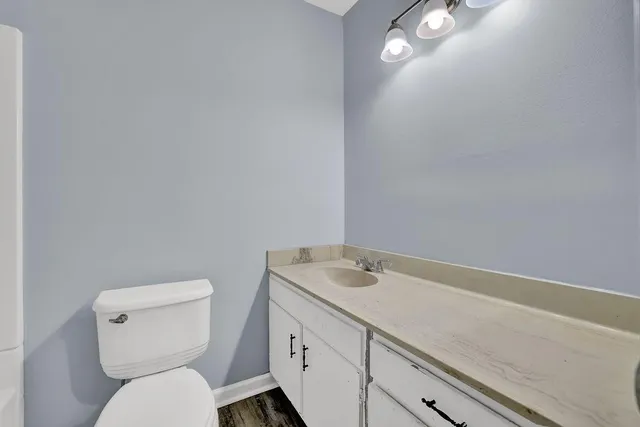 a bathroom with a sink and a toilet