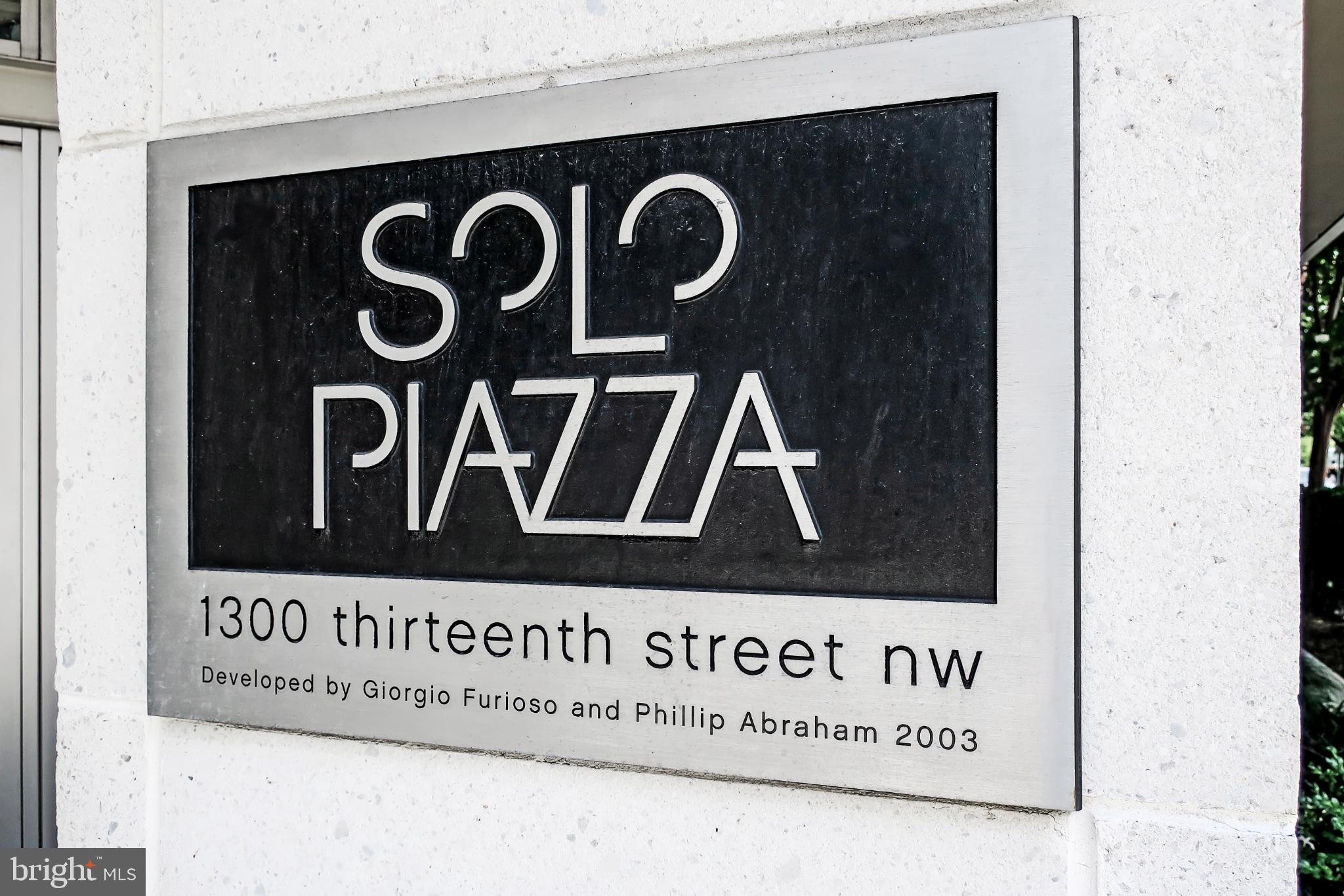 1300 13th Street Northwest, Unit 609 Washington, DC 20005 - Photo 29 of 29 Solo Piazza