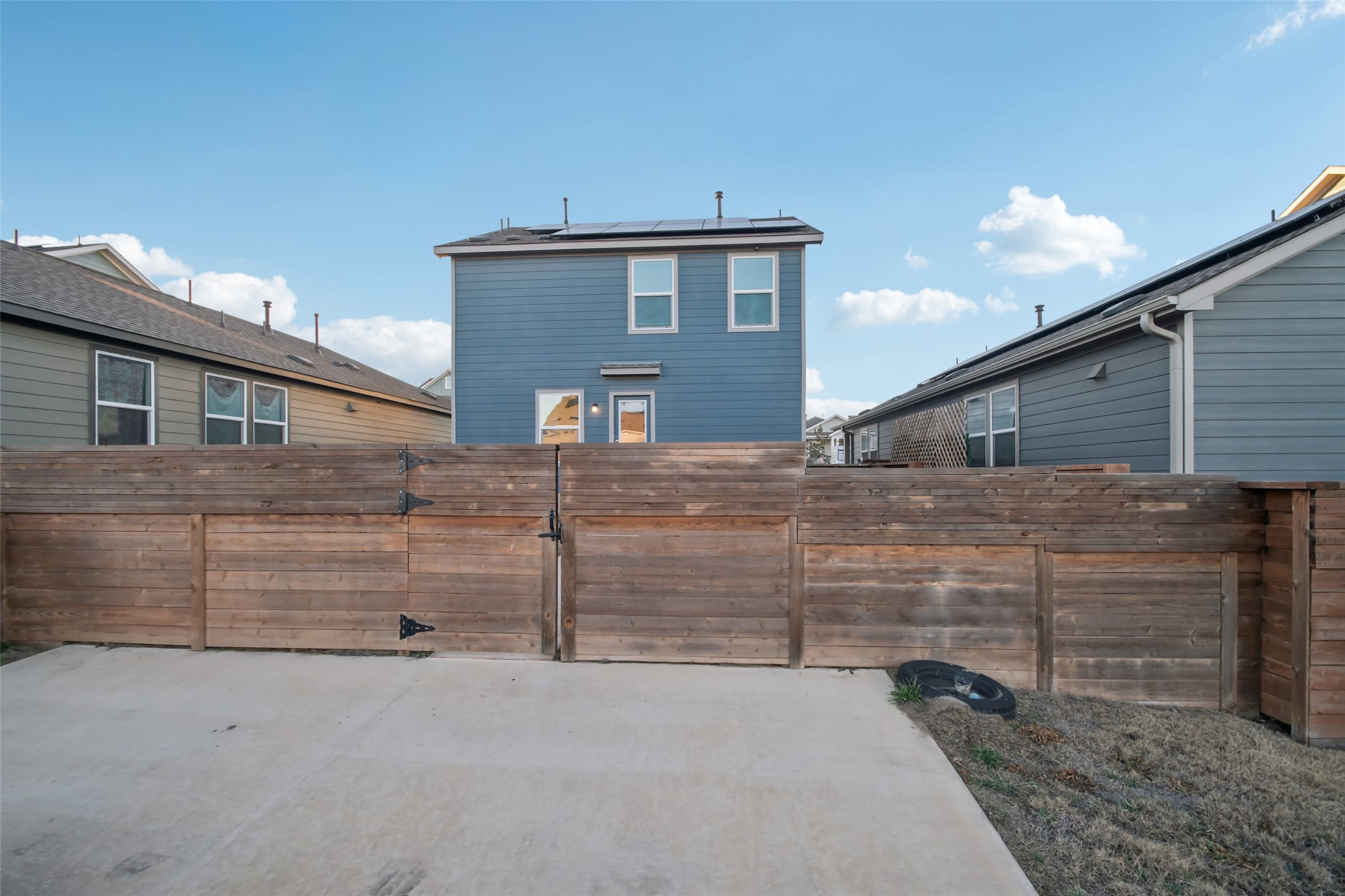 857 Powell Kyle, TX 78640 - Photo 22 of 28 View of patio / terrace with a gate