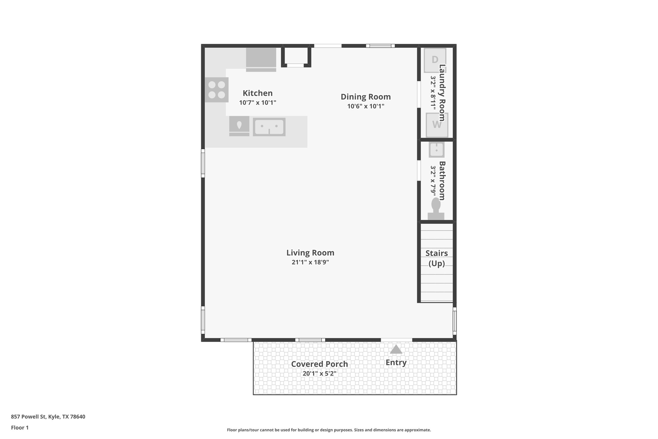 857 Powell Kyle, TX 78640 - Photo 28 of 28 View of floor plan / room layout