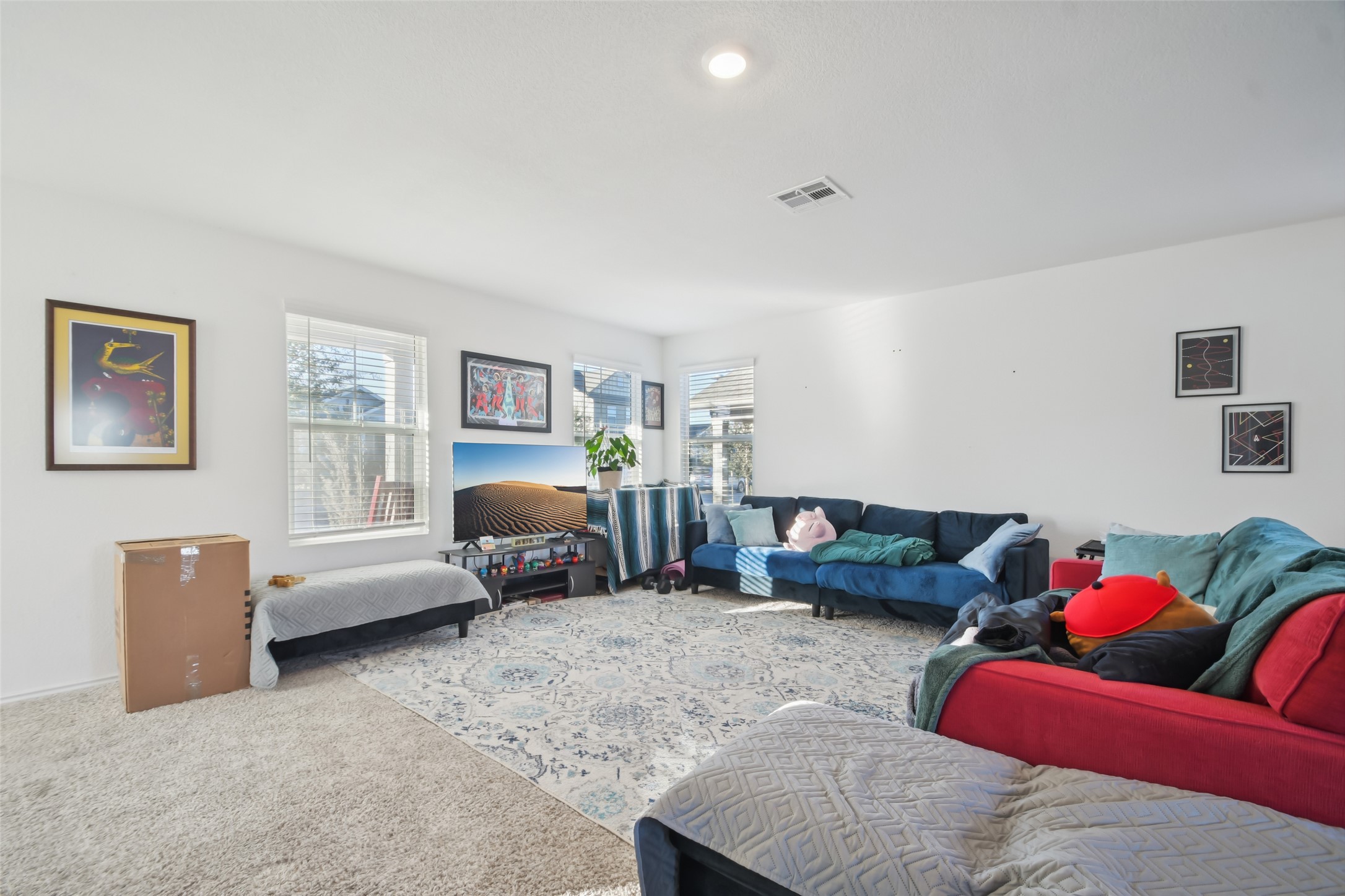 857 Powell Kyle, TX 78640 - Photo 5 of 28 View of carpeted living area