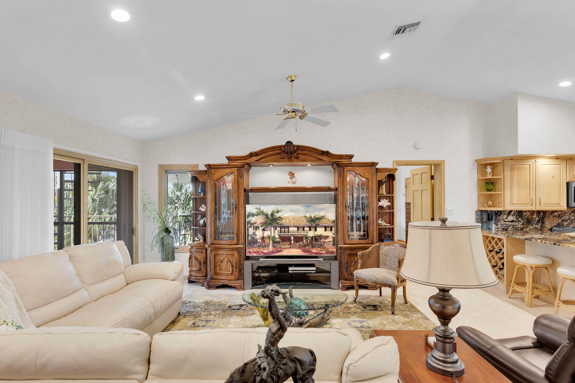 701 12th Street Key Colony Beach, FL 33051 - Photo 23 of 48 a living room with furniture fireplace and a large window