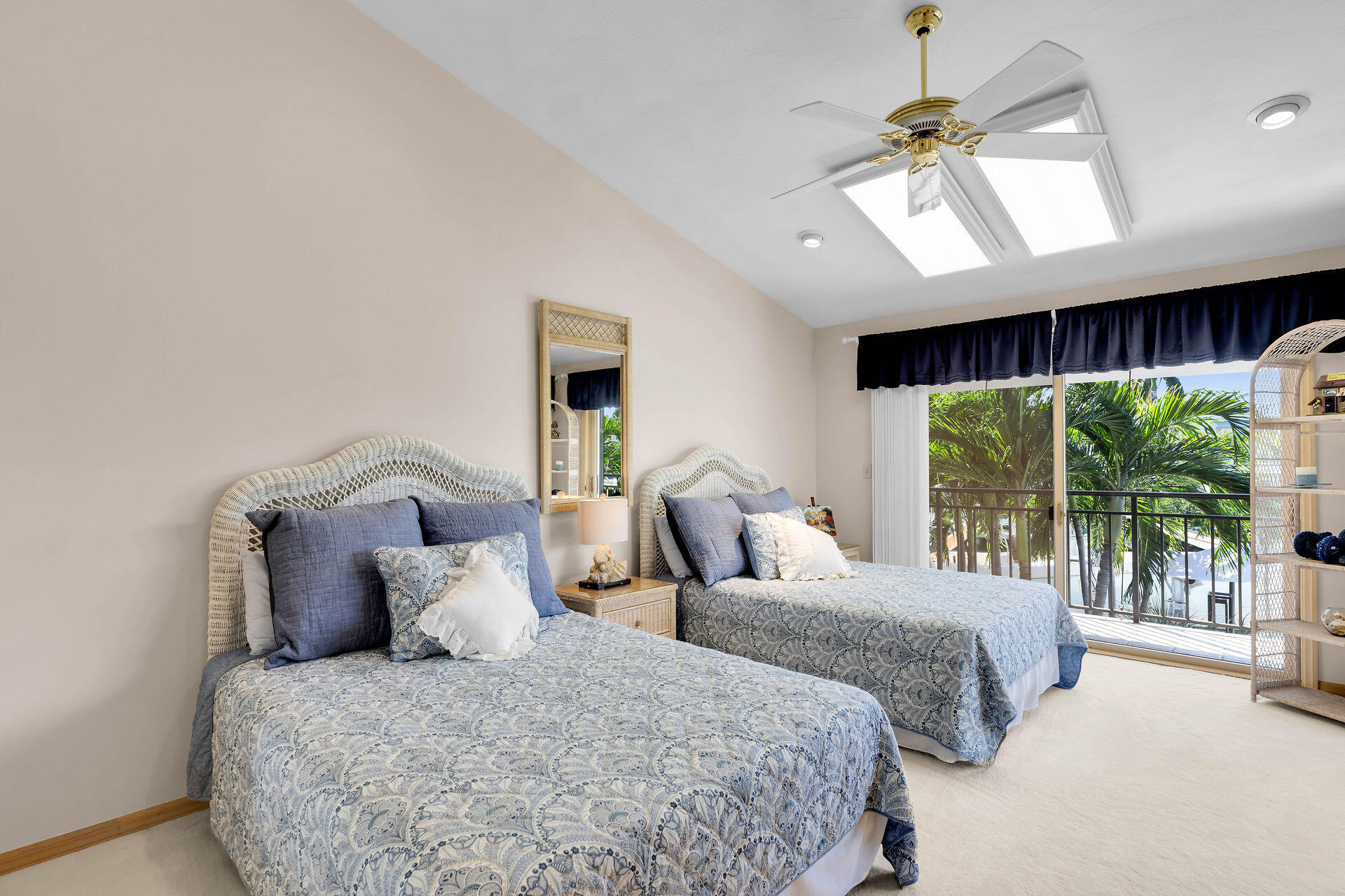 701 12th Street Key Colony Beach, FL 33051 - Photo 32 of 48 a bedroom with bed and a large window