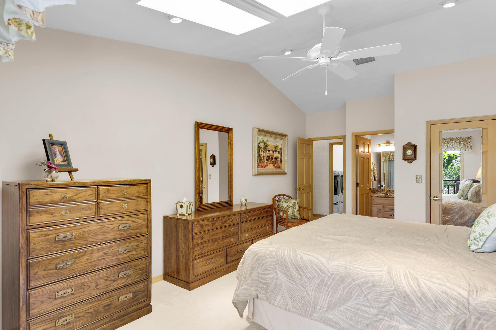 701 12th Street Key Colony Beach, FL 33051 - Photo 38 of 48 a bedroom with a bed and ceiling cabinets