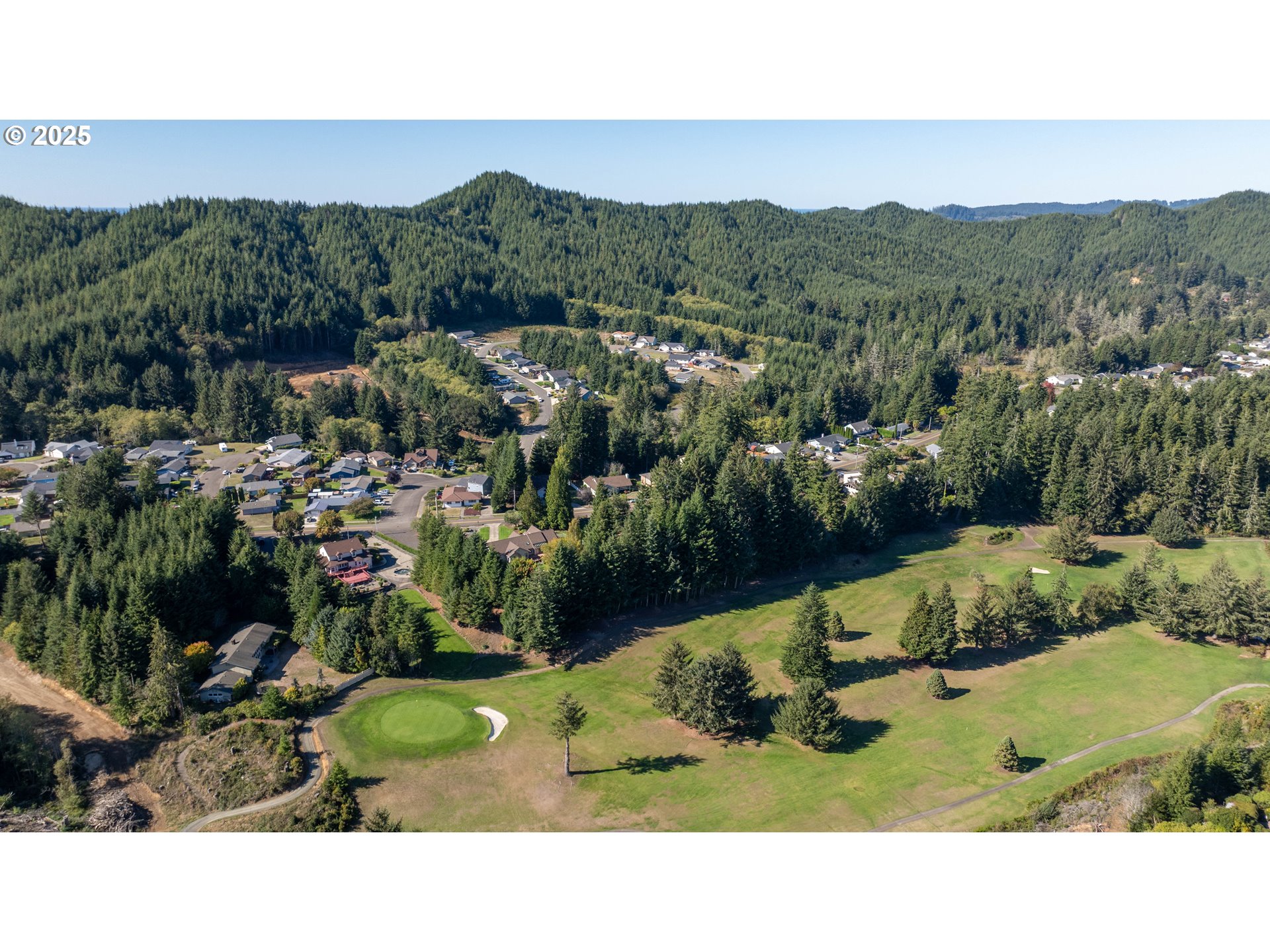729 Ranch Road Reedsport, OR 97467 - Photo 44 of 48 a view of a lake with a mountain in the background