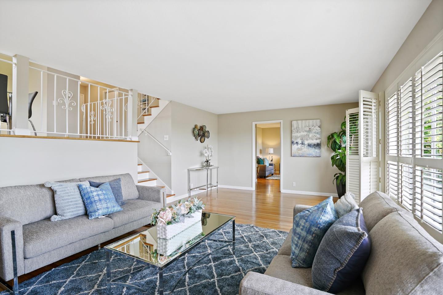 1511 Ridge Road Belmont, CA 94002 - Photo 29 of 50 a living room with furniture and a large window