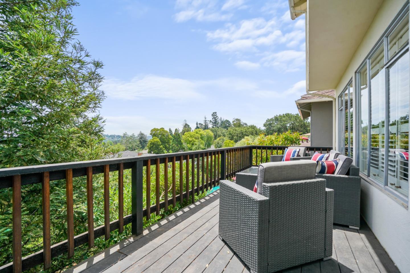 1511 Ridge Road Belmont, CA 94002 - Photo 35 of 50 a view of roof deck with furniture