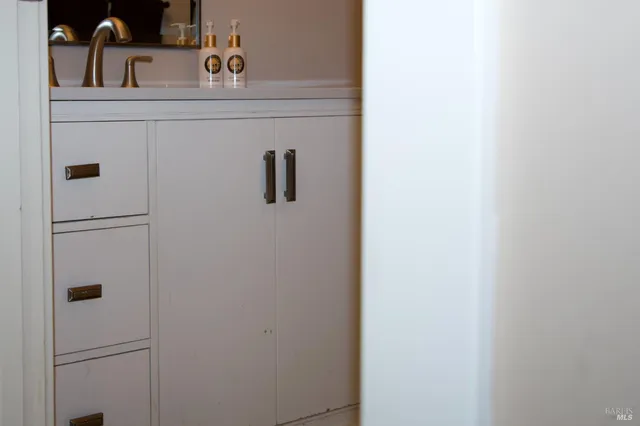 a room with storage and utility