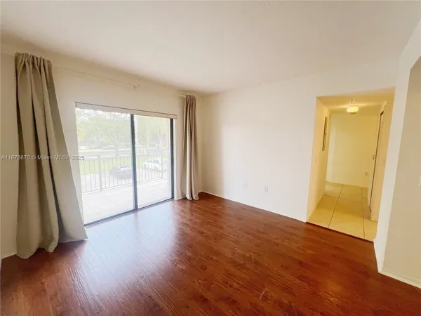 a view of an empty room