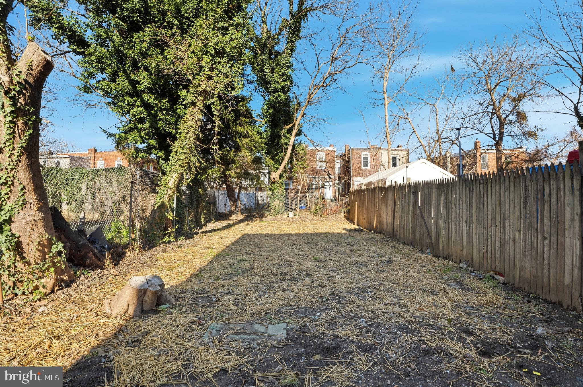 1281 Jackson Street Camden, NJ 08104 - Photo 32 of 43 a view of a backyard with wooden fence