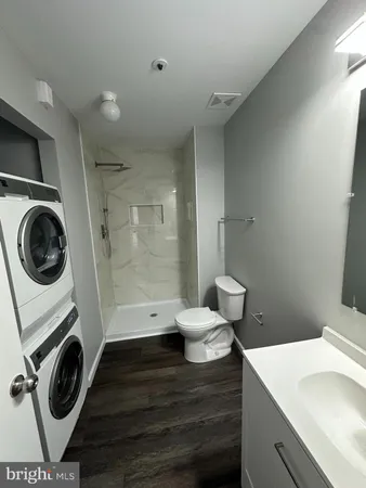 a bathroom with a tub
