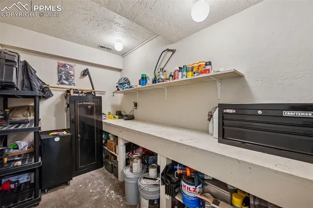 a view of storage and utility room