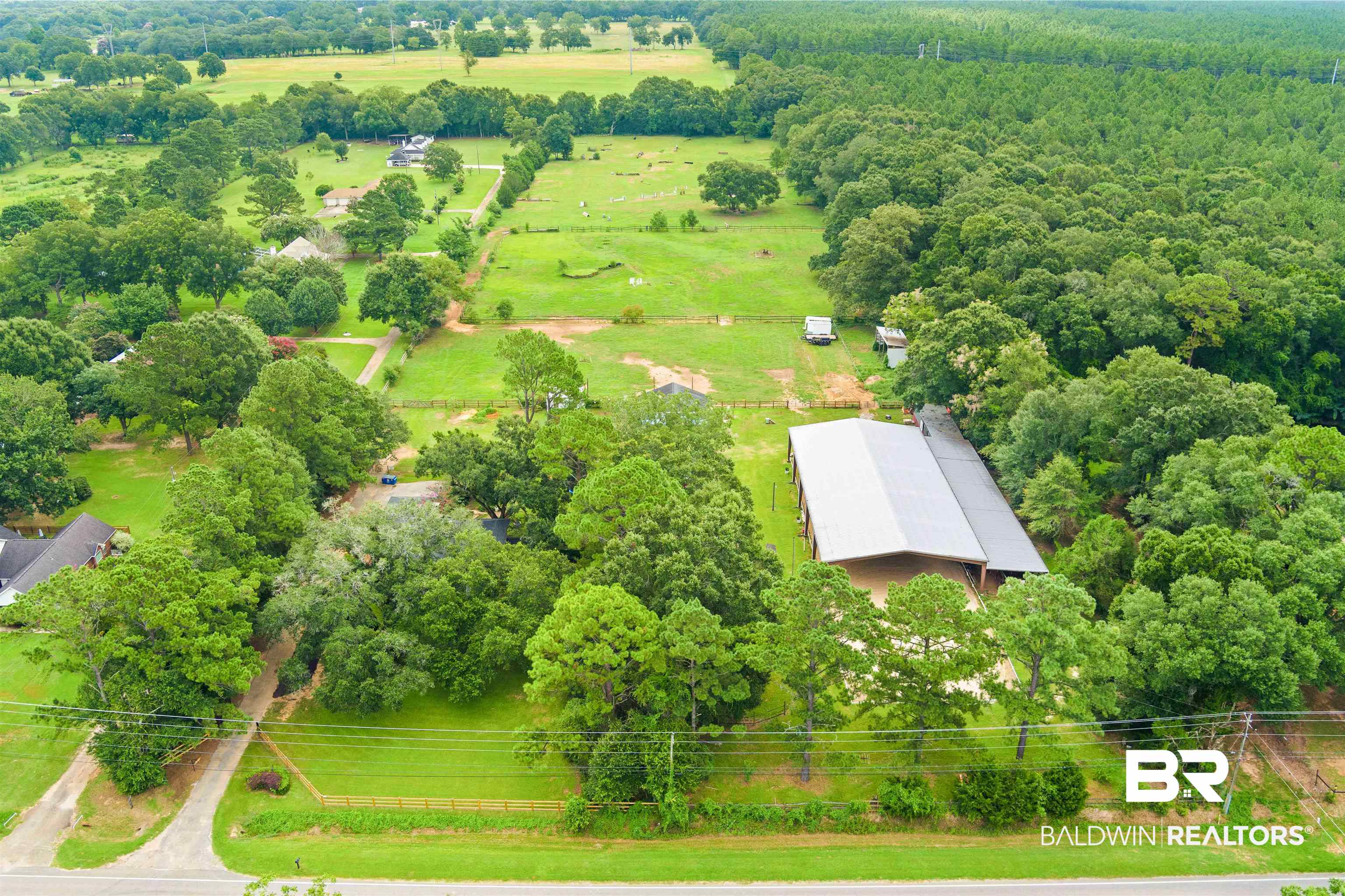 700 Eliza Jordan Road North Mobile, AL 36608 - Photo 7 of 44 Overview of rural landscape featuring a forest
