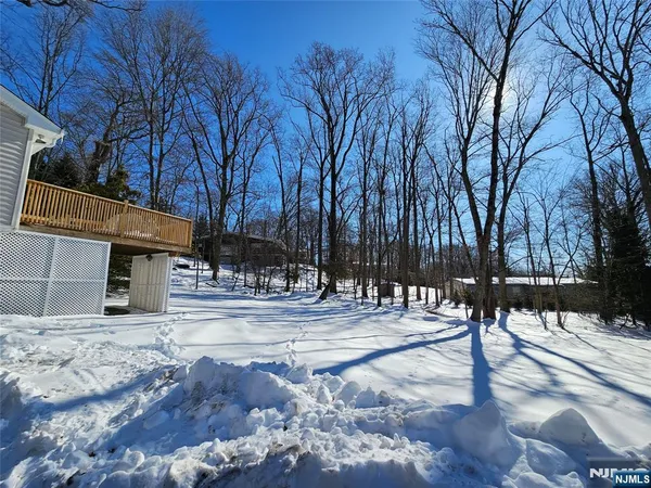 a view of a park with trees