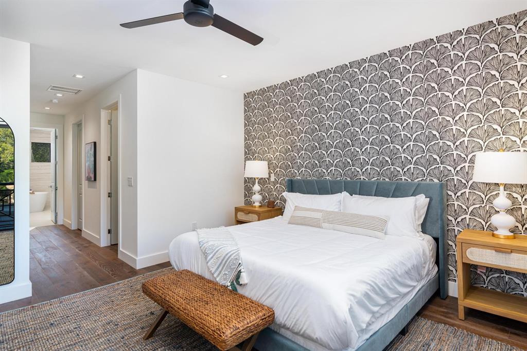 620 Southwest 12th Avenue Fort Lauderdale, FL 33312 - Photo 23 of 49 a bedroom with a bed and wooden floor