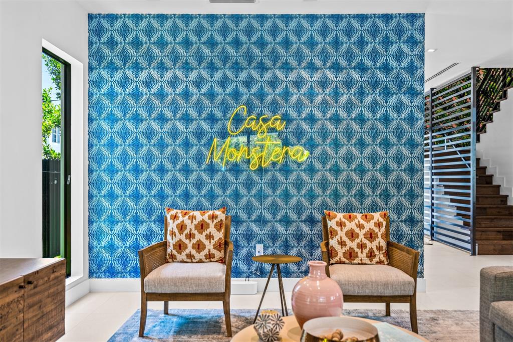 620 Southwest 12th Avenue Fort Lauderdale, FL 33312 - Photo 9 of 49 a living room with furniture and a lamp