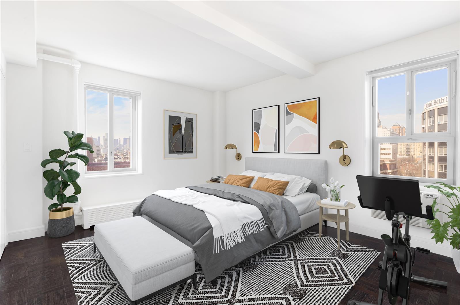 272 1st Avenue, Unit 11A Manhattan, NY 10009 - Photo 7 of 19 a bedroom with a bed and a window