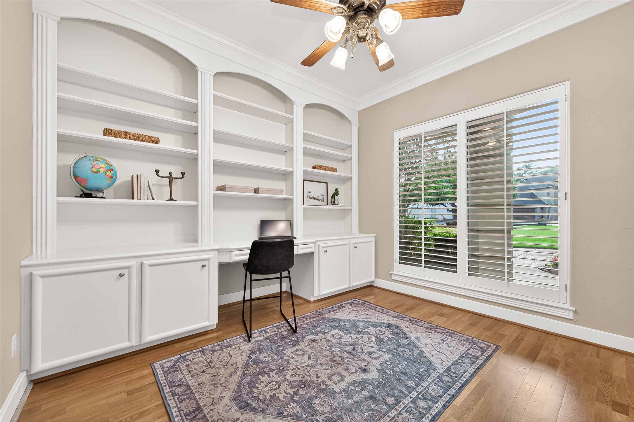 22 Stonegate Park Court Spring, TX 77379 - Photo 20 of 49 View of the home office with double French doors leading into the room.