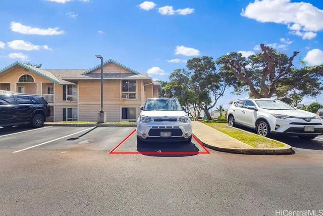 a car parked in front of a house