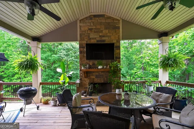 a outdoor space with a patio