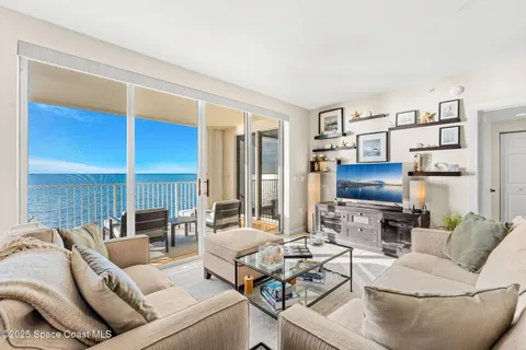 a balcony with a wooden floor