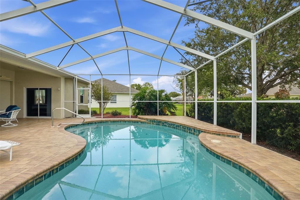 14228 Presteign Lane Spring Hill, FL 34609 - Photo 64 of 89 a view of a backyard with a swimming pool