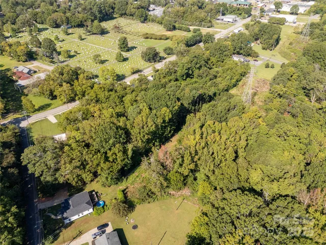 a view of a yard with a trees