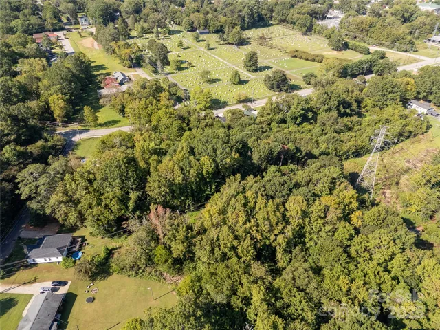 a view of a yard with plants