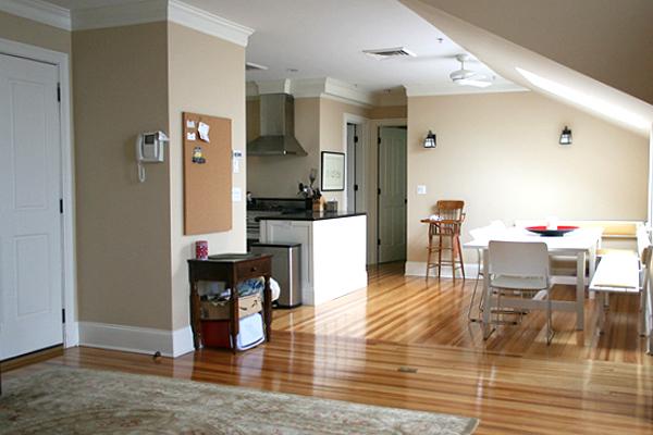 575 Tuckerman Avenue, Unit P Middletown, RI 02842 - Photo 12 of 30 a kitchen view with a dining table chairs and entryway