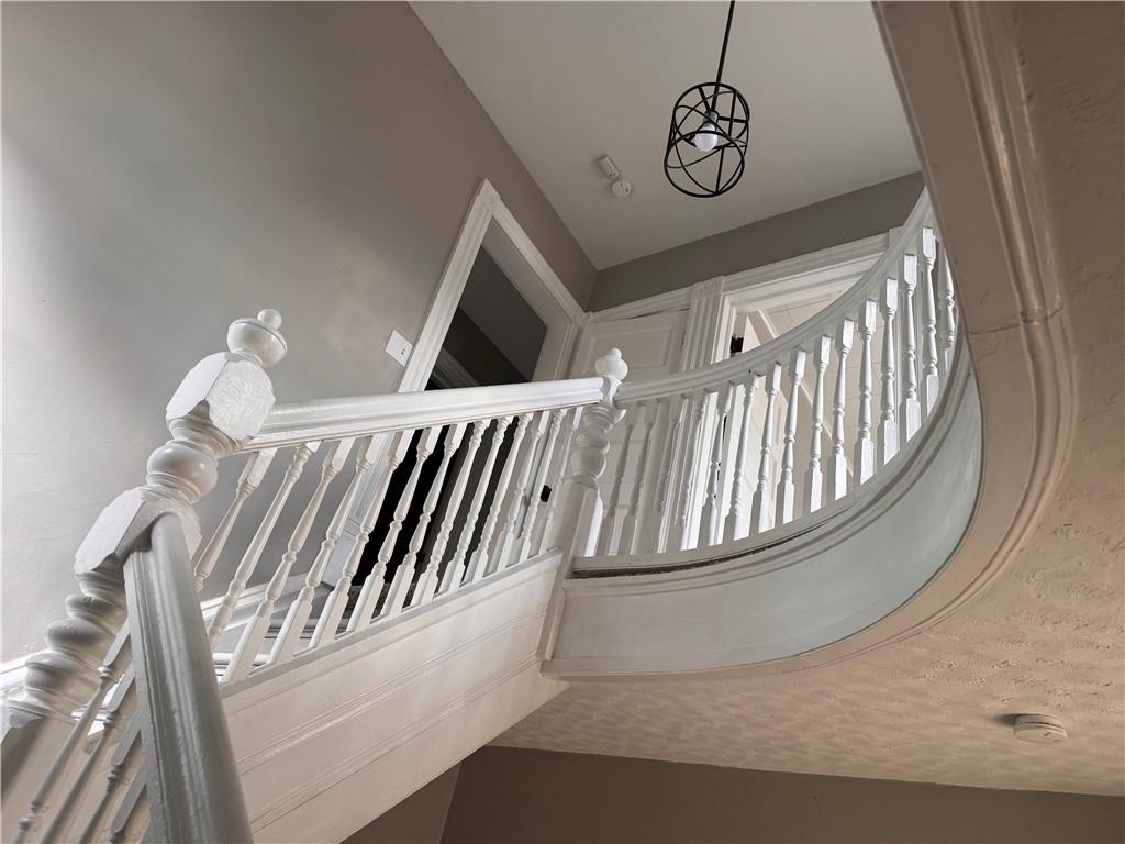 809 Linden Street Sharon, PA 16146 - Photo 11 of 17 a view of staircase with white walls