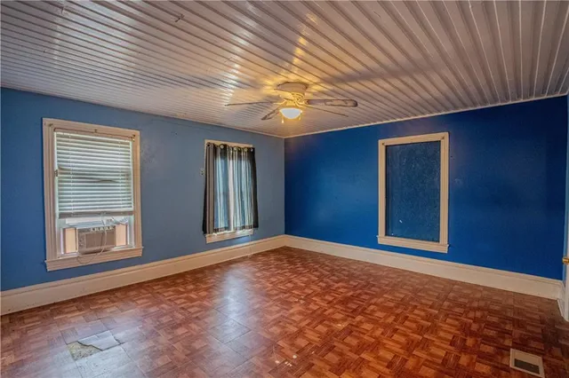 a view of a livingroom with a chandelier