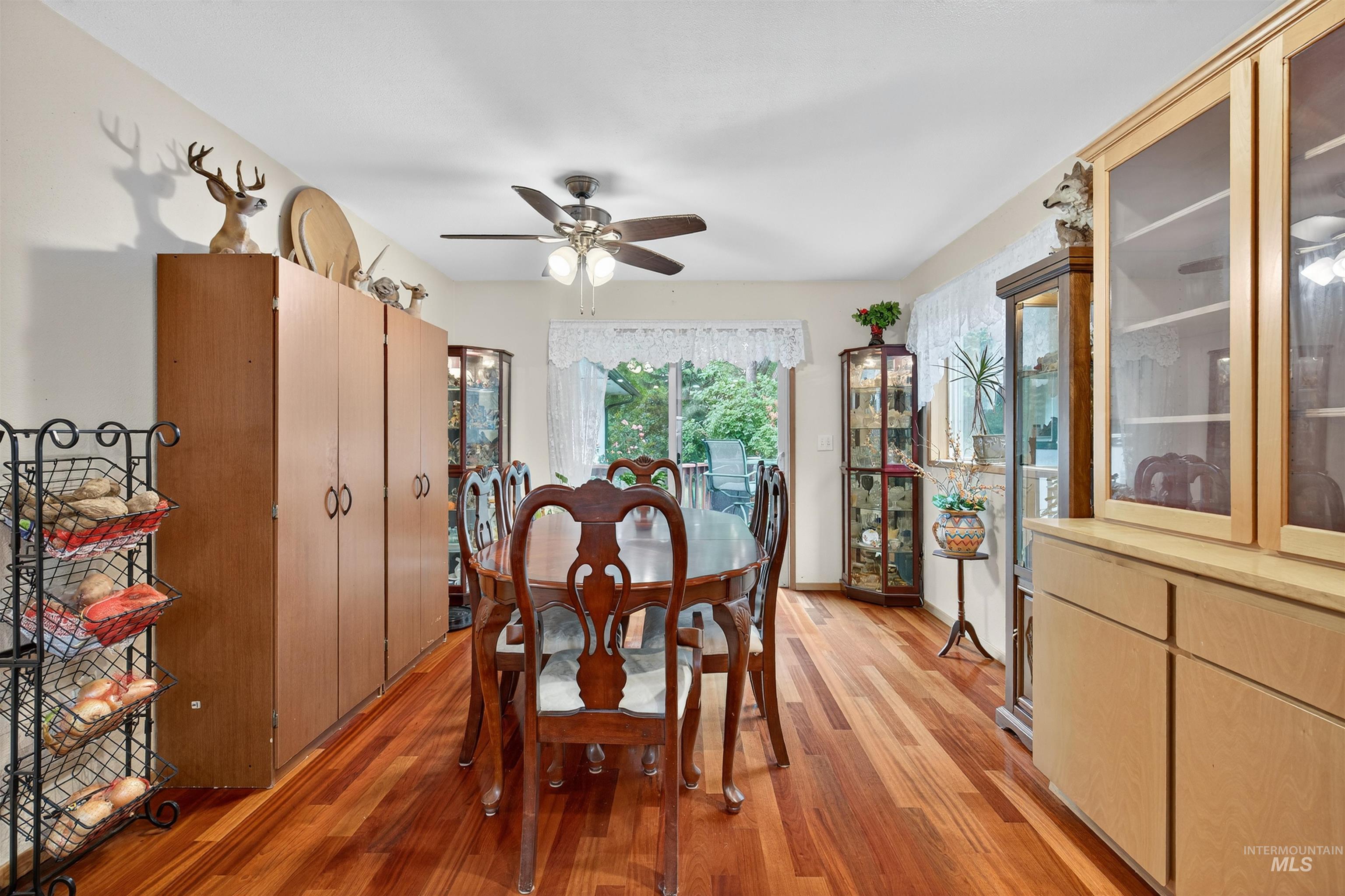 8385 Asotin Creek Road Asotin, WA 99402 - Photo 11 of 46 Dining space featuring light wood finished floors and a ceiling fan