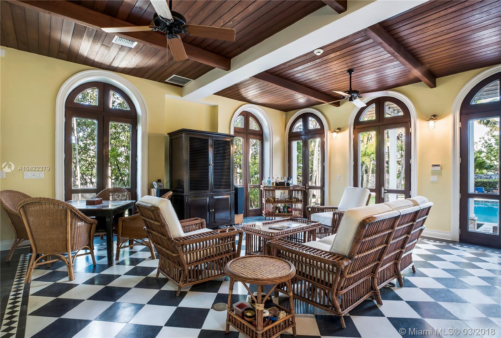 14 Harbor Point Key Biscayne, FL 33149 - Photo 18 of 45 a living room with furniture and outdoor space