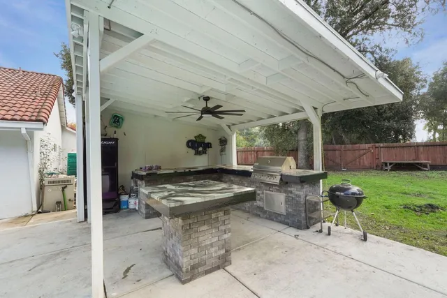 a outdoor space view with a sitting space