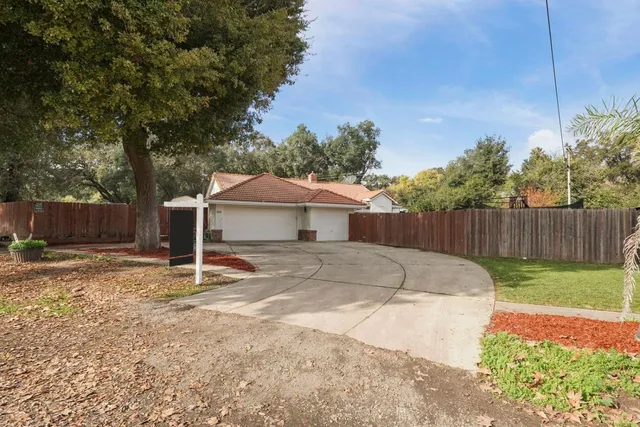 a backyard of a house