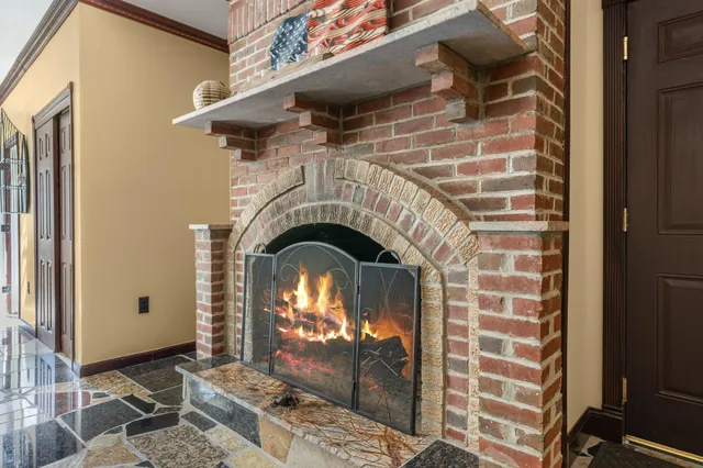 a view of a roof deck with couches