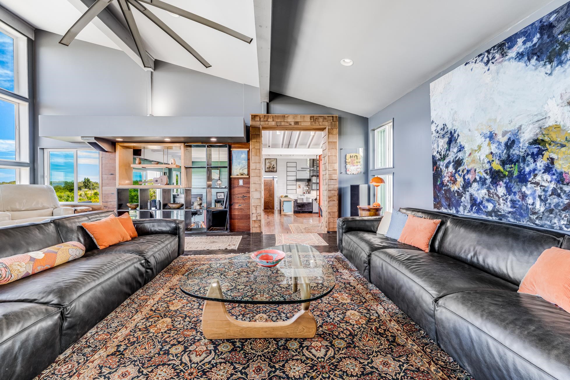 796 Awalau Road Haiku, HI 96708 - Photo 17 of 50 a living room with furniture and a rug