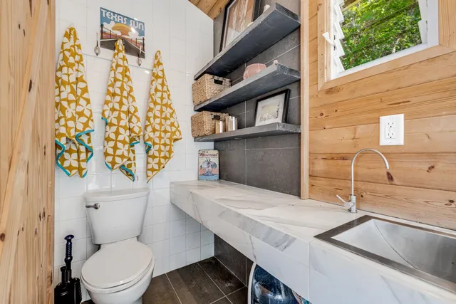 a view of a park with plants and trees